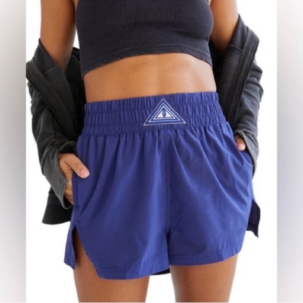 Free People Movement Size S Small Blue Next Round Shorts